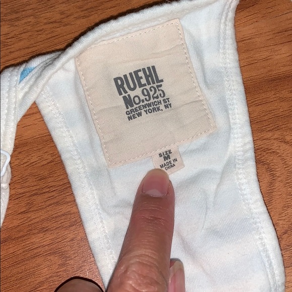 Ruehl No. 925 Blue and White Striped Tank Top - Picture 2 of 4
